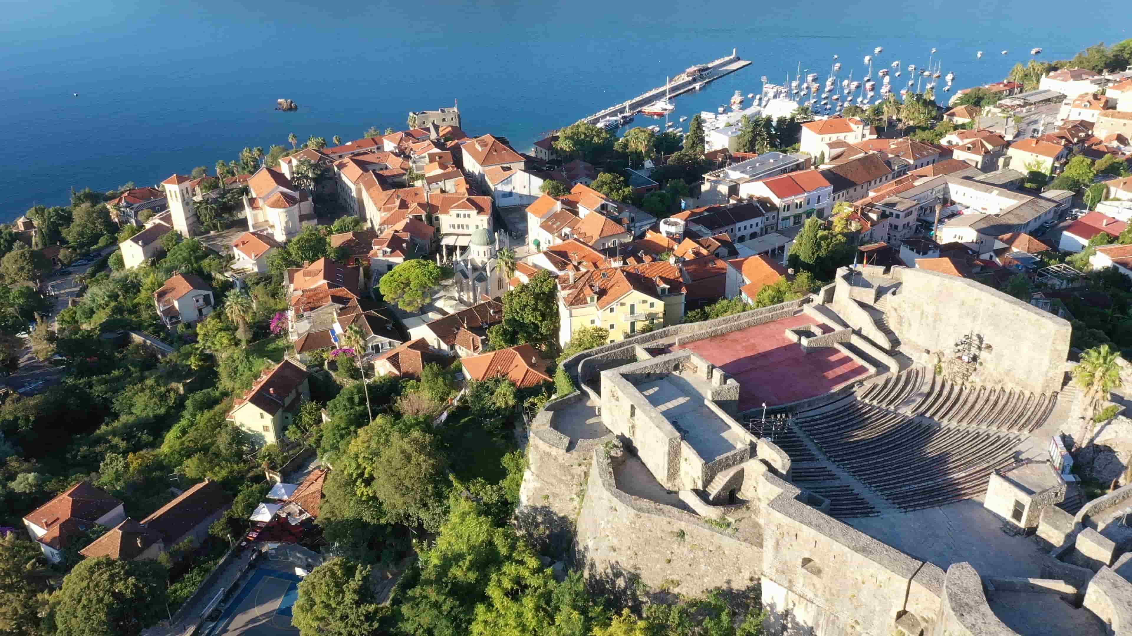Herceg Novi: Kadrovi iz vazduha