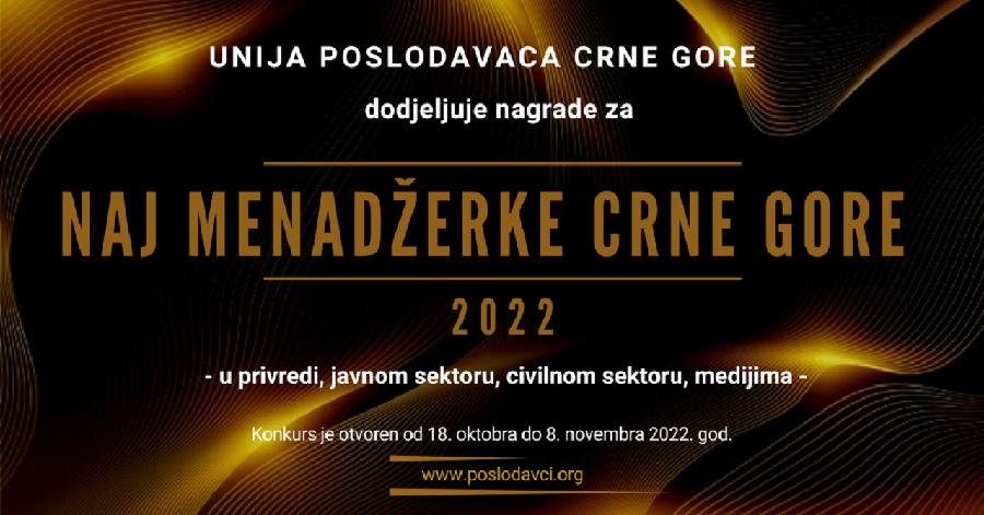 Raspisan konkurs za dodjelu nagrada najboljim menadžerkama