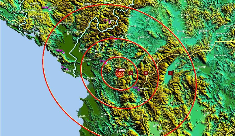 Manji zemljotres u Albaniji, osjetio se i u Crnoj Gori