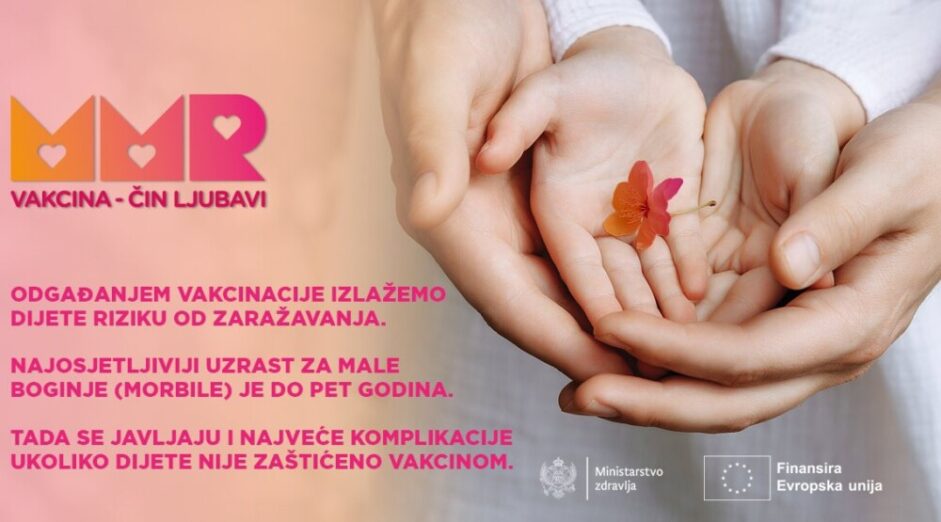 Nizak procenat djece koja su zaštićena MMR vakcinom zabrinjavajući