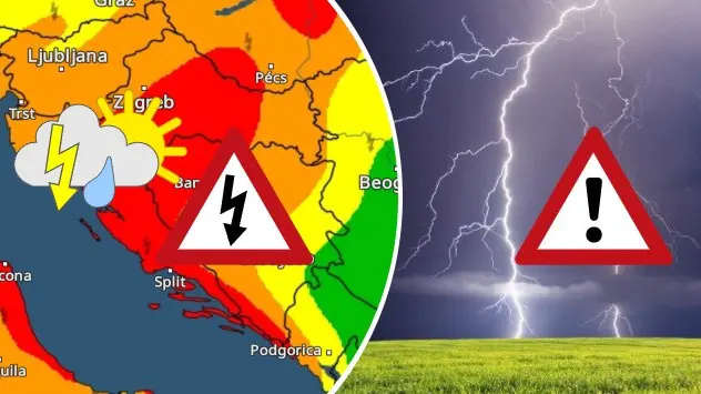 Crveni meteo alarm za Hrvatsku