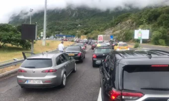 Kolaps na putu Podgorica-Bar