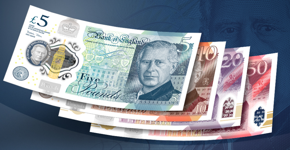 Funte sa likom kralja Čarlsa Trećeg u opticaju od sredine 2024. godine