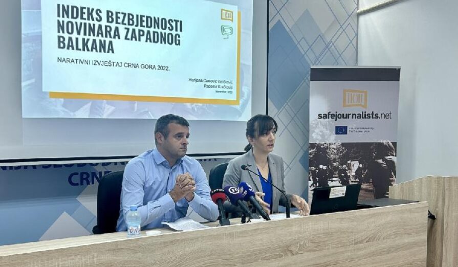 Crna Gora zadržala treće mjesto u regionu u Indeksu bezbjednosti novinara