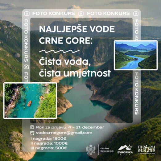 Foto konkurs – Najljepše vode Crne Gore: Čista voda, čista umjetnost