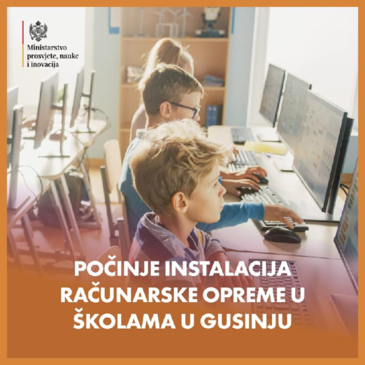 Gusinjske škole opremljene račinarima, laptopovima i televizorima