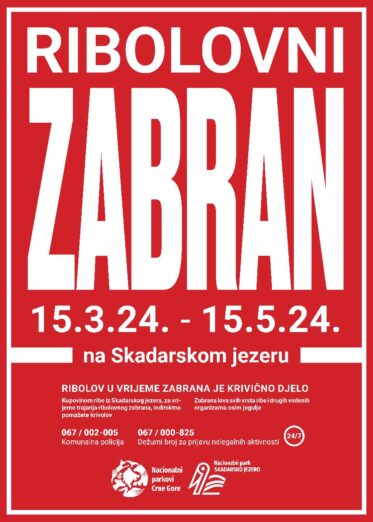 Počinje ribolovni zabran u NP Skadarsko jezero