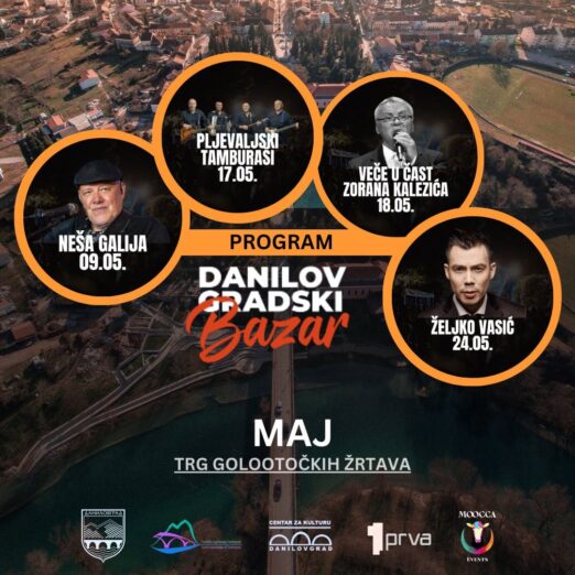 Proljećni bazar od 9. maja u Danilovgradu: Najavljen bogat kulturno-zabavni program