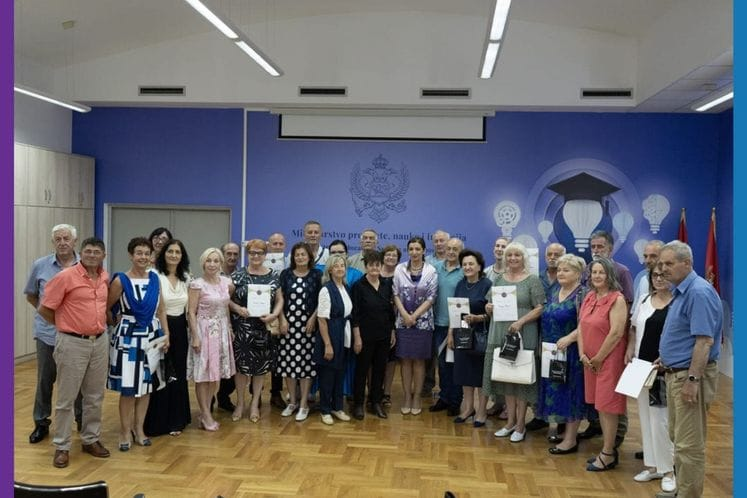 U Ministarstvu upriličen prijem za penzionisane prosvjetne radnike