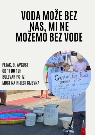 Mještani Kuće Rakića danas opet blokiraju most na Cijevni: 80 dana bez vode
