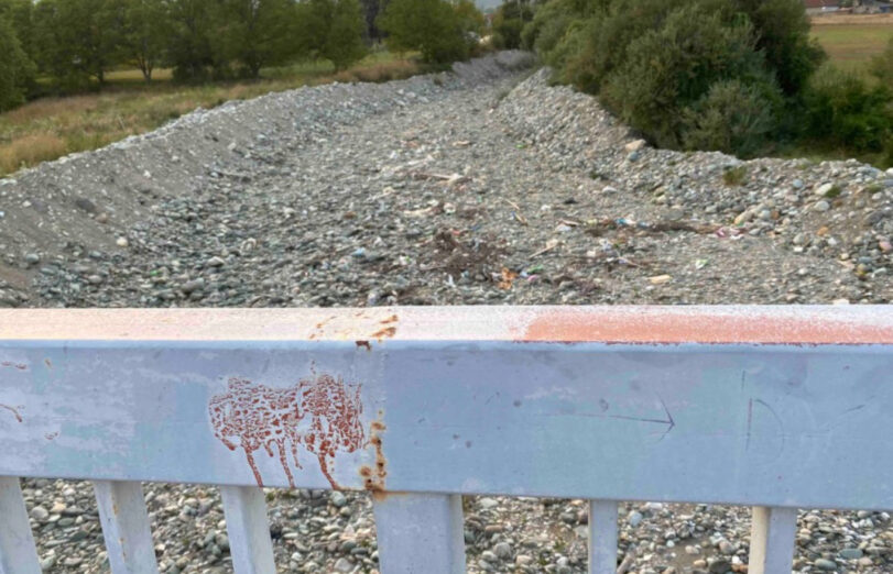 Korito Bistrice suvo, sva voda u cijevima MHE