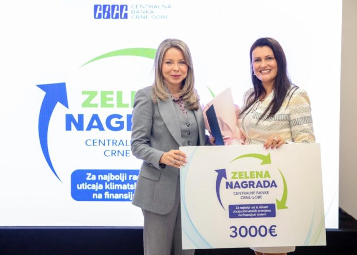 Dodijeljena Zelena nagrada CBCG za ovu godinu