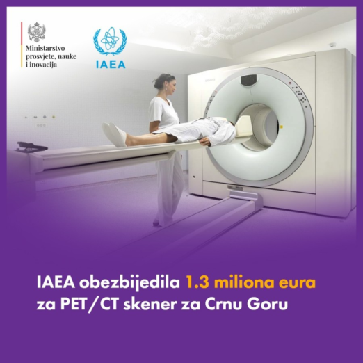 IAEA obezbijedila 1,3 miliona eura za PET/CT skener za Crnu Goru