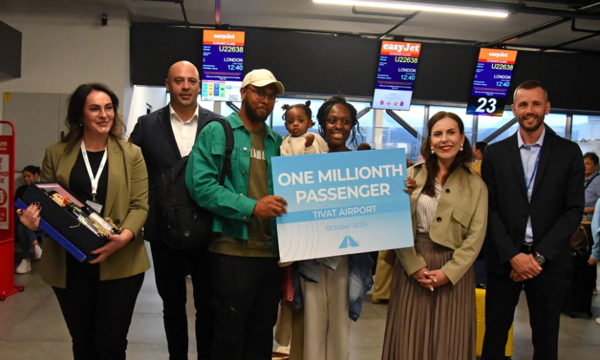 Opslužen milioniti putnik na Aerodromu Tivat