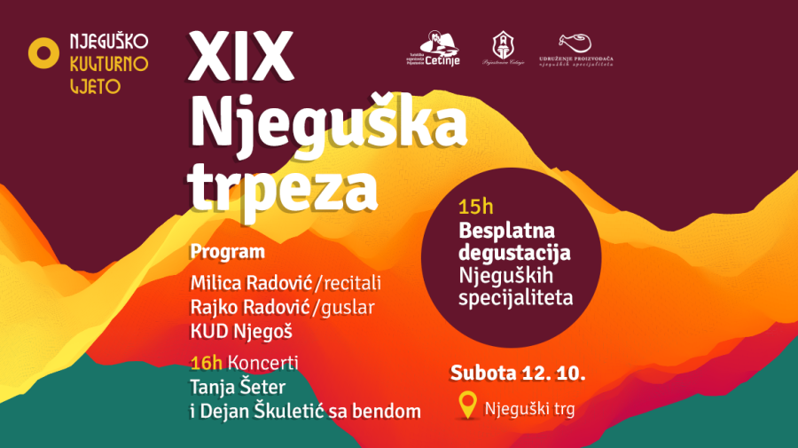 Danas manifestacija Njeguška trpeza