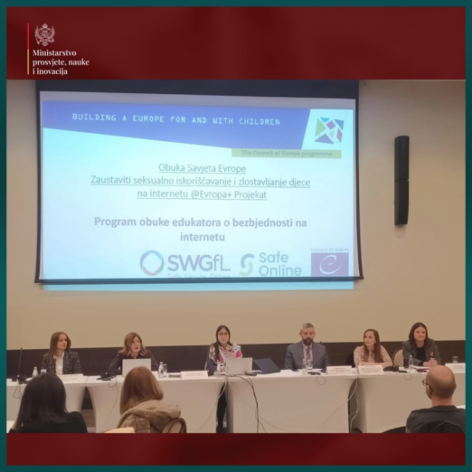 Održana obuka edukatora o bezbjednosti na internetu