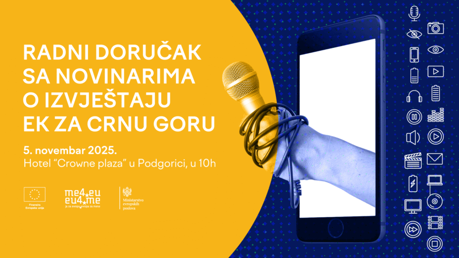 Radni doručak sa novinarima o Izvještaju EK za Crnu Goru